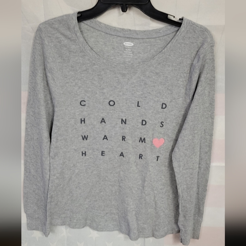 Old Navy Thermal Underwear Long XL Cold Hands Warm Hearts